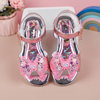 Children's and Girls' Sandals Princess Kloomi Crystal Shoes Little Girl's 2025 Summer New Soft Sole Fashion Show Shoes