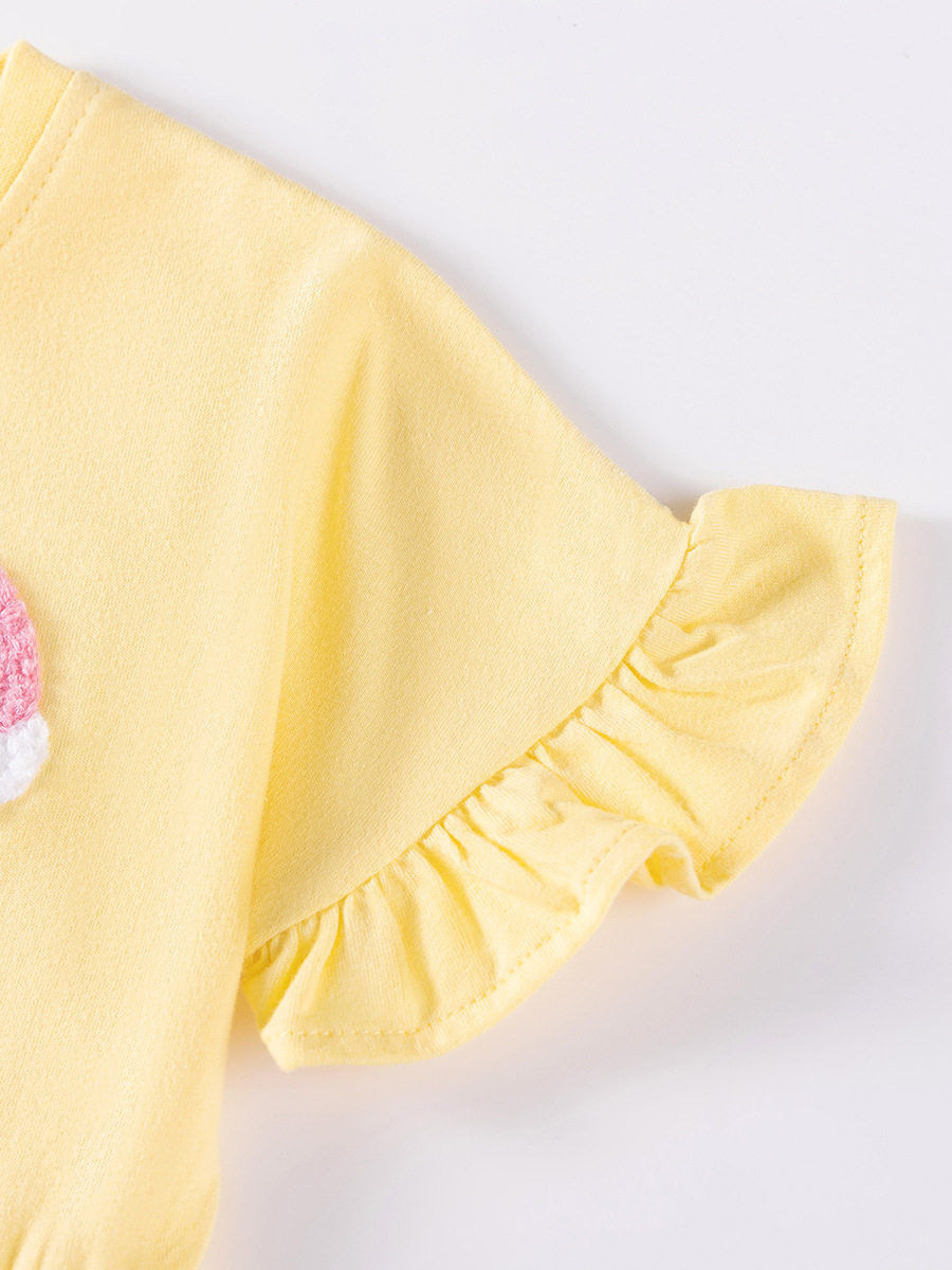 Factory Girls' Set, Summer Short-sleeve Kids' Outfit, Kids' Set Wholesale