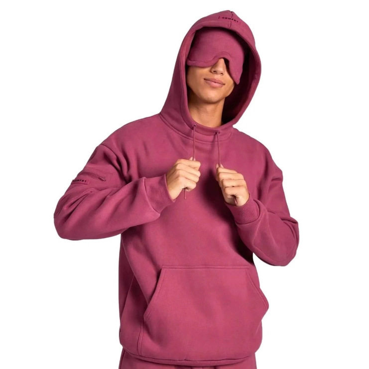 Hooded Sweatshirt Set Solid Color Long Sleeve Comfortable Fabric Fall Winter Style Wholesale Available