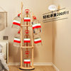 Solid Wood Rotating Coat Rack Floor-Standing Vertical Clothes Rack Bedroom Home Living Room Light Luxury Storage Rack