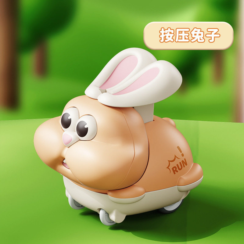 按压玩具车儿童工程车3-6岁动物惯性小飞机夜市摆摊澄海玩具批发