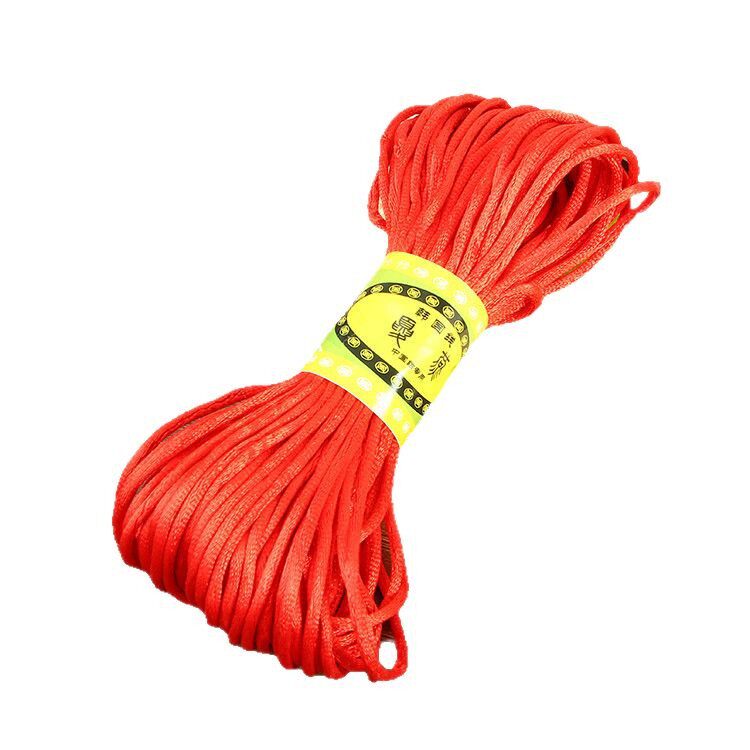 Bracelet Necklace Rope Chinese Knot Wire Red Rope No. 5 No. 6 No. 7 Wire Wholesale Handmade Hanging Rope Braided Wire