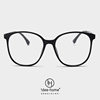 New Korean style TR90 large frame plain glasses women's fashion black frame glasses frame men's Little Red Book same style plain glasses frame