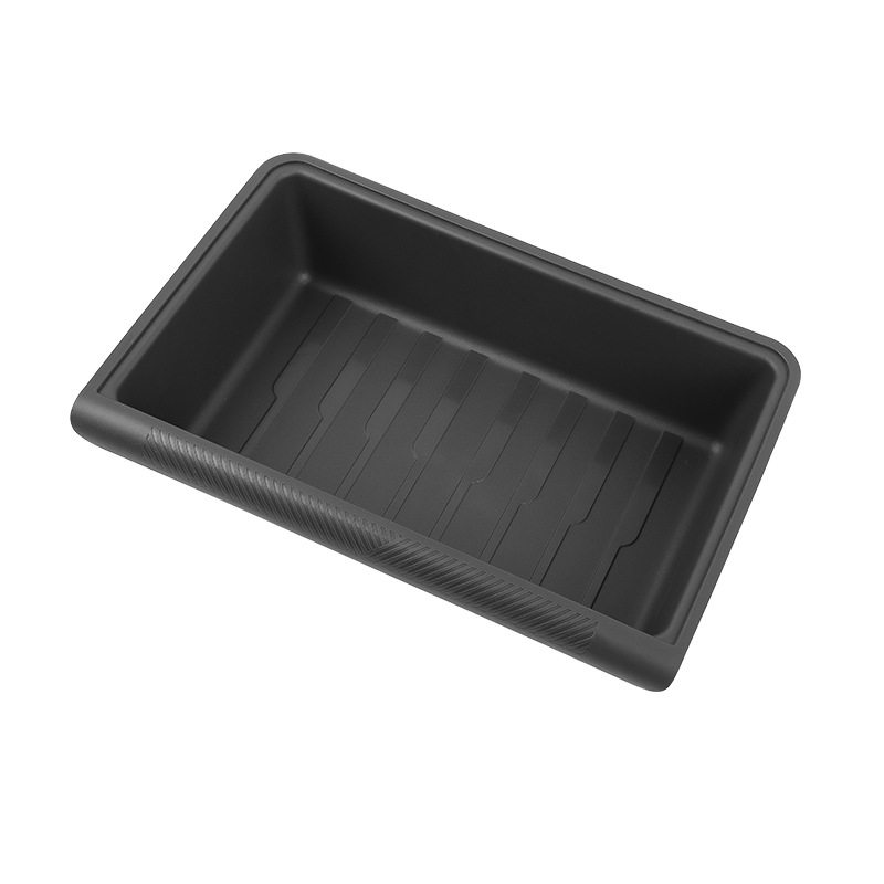 跨境适用焕新版ModelY特斯拉储物盒 TPE座椅下储物盒收纳配件批发