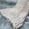 Ice Island wool thickened thickened knitted blanket handmade blanket photography decorative blanket blanket coral velvet blanket sofa blanket