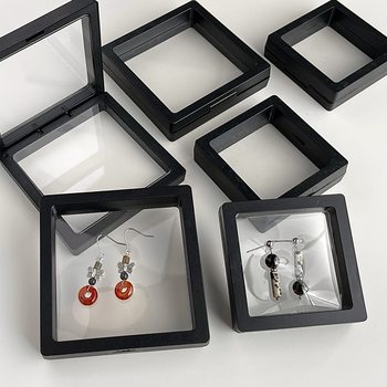 Transparent PE Film Jewelry Box Earrings Bracelet Necklace Suspension Antioxidant Jewelry Packaging Gift Box Storage Display Box