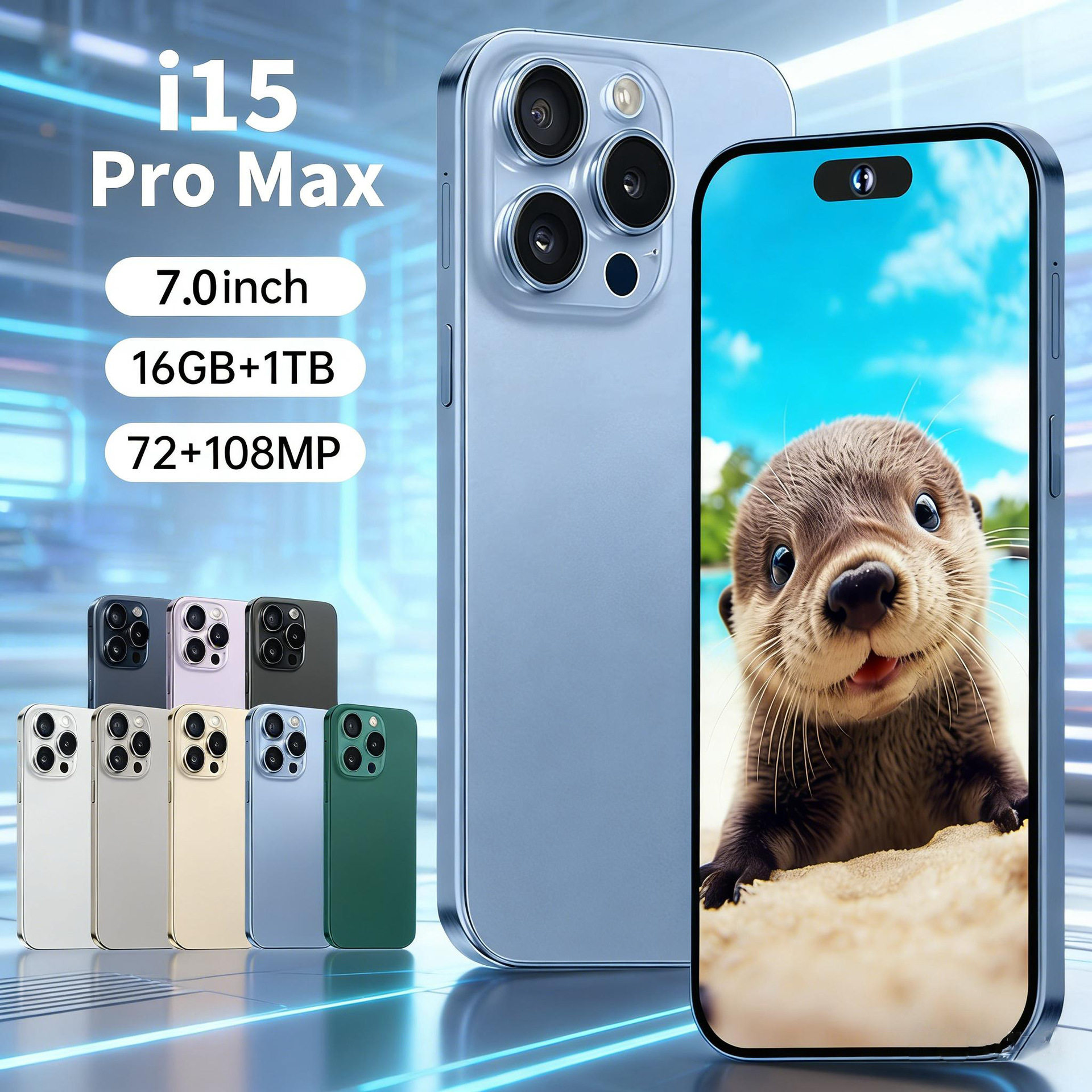 smartphone i15promax cross-border new hot model spot 7.3inch...