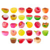 Luminous Fancy Half-Cut Bayberry and Lychee Fruit Cute DIY Decoration Blind Bag Accessories Car Desktop Small Ornaments