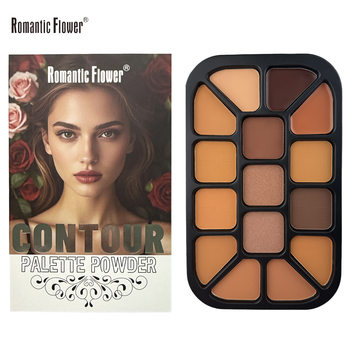 Cross-Border Export of 15-Color Contouring Powder Palette, High-Gloss Contouring, Matte Natural Concealer, Beauty Cosmetics