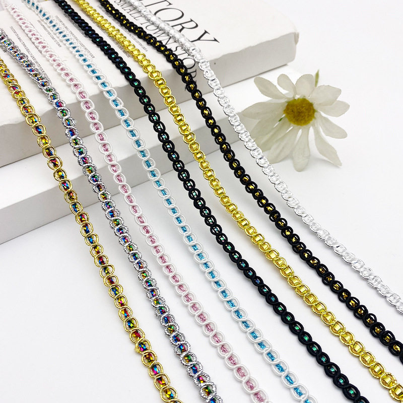 Small Fragrant Style Ribbon Accessories 3Mm-6Mm Small Lace Strips DIY Handmade Hair Accessories Clothing Bags Gifts Ribbons