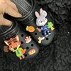 Crazy Animal Rabbit Police Officer Judy Cute Shoe Accessories Couple Cute Shoe Buckle DIY Cartoon Creative Shoe Flower