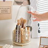 Cosmetics Storage Box Rotating Compartment Dust-Proof with Lid Skin Care Product Desktop Dressing Table Organizer Lipstick Storage Box