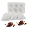 Cross-Border 6-Piece Cocoa Fruit Mousse Cake Mold Large Cocoa Bean Olive French Dessert Chocolate Silicone Mold