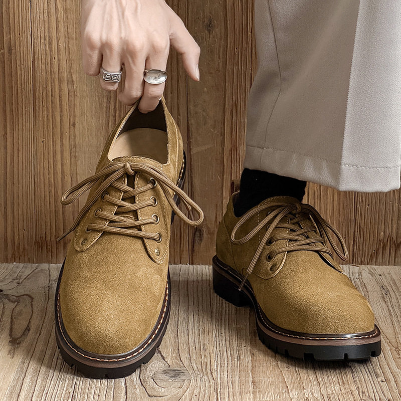 British Retro Suede Leather Shoes