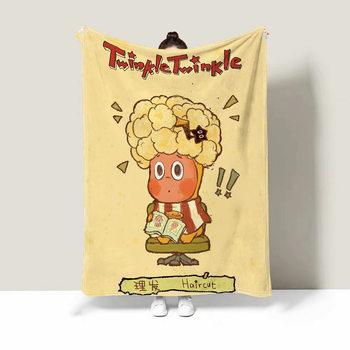 Star Man Bubble Mart Blanket Flannel Student Dormitory Office Nap Blanket Cute Soft Blanket