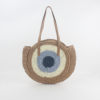 A generation of new holiday beach woven bag round hollow shoulder Joker casual straw woven bag women's bag