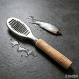 Двухрядный зубчатый рубанок для удаления рыбьей чешуи бытовой кухонный рубанок для удаления рыбьей чешуи быстрое соскабливание чешуи специальный инструмент для удаления чешуи артефакт оптом