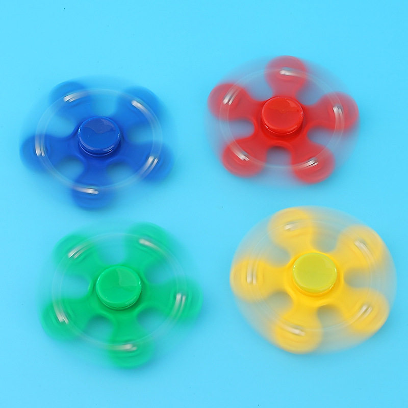 5-Bead Finger Spinner, Five-Blade Bearing, Pentagonal Steel Ball, Spiral Finger Decompression Toy Wholesale