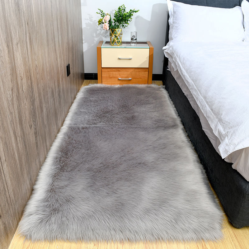 Factory Direct Cross-border Sofa Carpet Floor Mat Whole Imitation Wool Cushion Bay Window Mat Home Cold-proof Non-slip Blanket