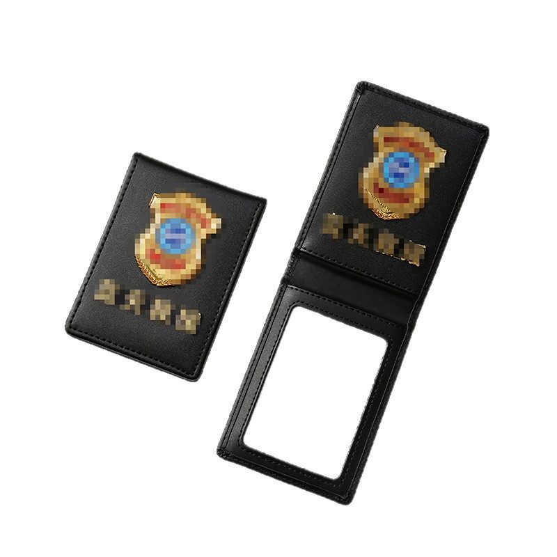 Emergency Rescue Work Id Card Holder Rescue Team Card Holder Genuine Leather Charity Protective Cover with Lanyard Card Holder Customization