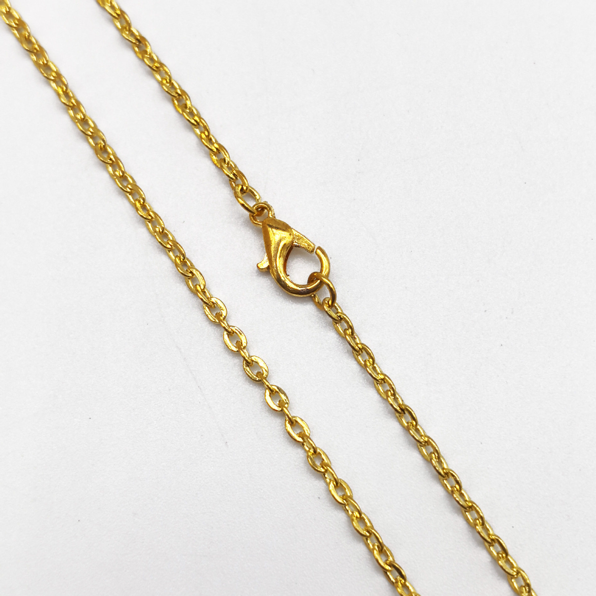 服饰饰品配件项链链条批发 十字平压链 O字链 吊坠配链 挂龙虾扣