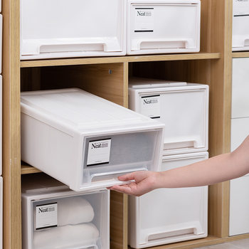 Desktop Storage Drawer Storage Box Transparent Storage Box Stationery Storage Box Household Clothes Factory Daifa
