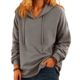 2025 Export Cross-Border New Women's Clothing Casual Hooded Long-Sleeved Pullover Solid Color Multi-Color Women's Sweatshirt