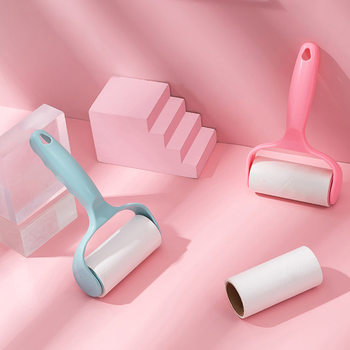 Dust-sticking paper hair-sticking device tearable roller felt roller brush hair-sticking hair-sticking artifact hair removal roller hair-sticking clothes roll paper