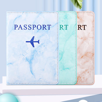 Passport Bag, Ticket Holder, Oil Edge Marble Passport Cover, Travel Passport Protective Cover, Document Holder, Customized Logo