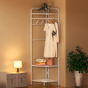 Corner Coat Rack Floor Bedroom Simple Corner Hanger Wall Storage Artifact Corner Clothes Rack Dirty Clothes Basket