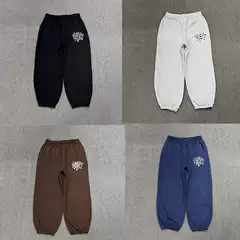 ADWYSD alwaydowhatyoushoulddo Sun Roll fleece-lined American Style Trendy Brand Loose Pants