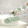 Kitchen fleece-lined Long Dish Washing Gloves Housework Cleaning Laundry Car Washing Kitchen Rubber Skin Non-slip Gloves
