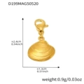 D199-4 gold shell pendants