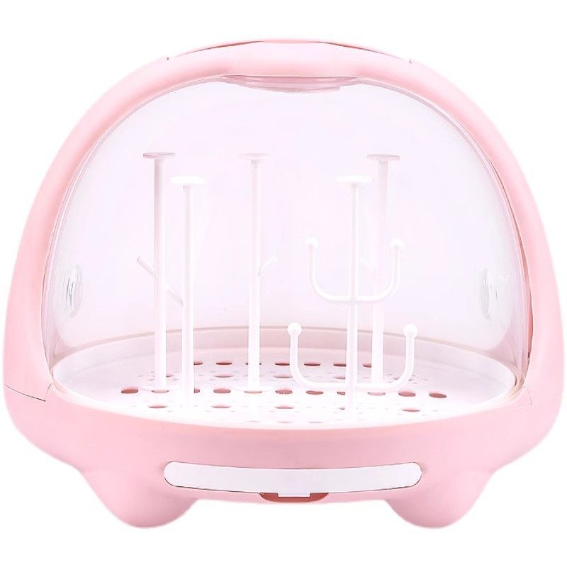 Breathable Storage Box for Baby Bottles, Dust-Proof with Lid, Baby Drain Rack, Baby Tableware, Toys, Newborn Food Supplement Storage Box