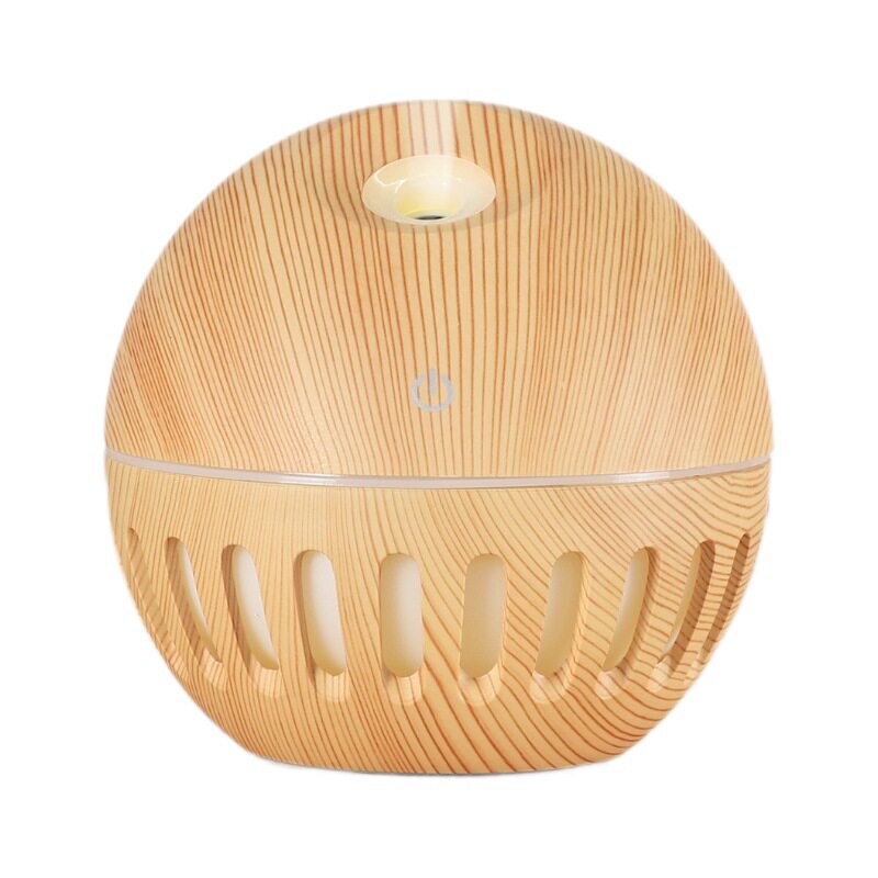 Factory wholesale humidifier creative 130ml car essential oil wood grain usb air aromatherapy ultrasonic humidifier
