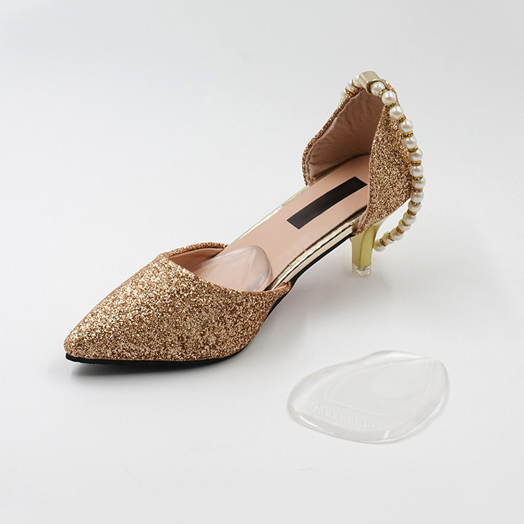 Supply Silicone Forefoot Pad Half Size Pad Women's Half Pad High Heels Forefoot Thickened Insoles Forefoot Pad Transparent Forefoot Pad