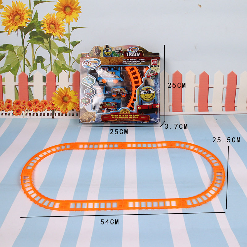 儿童电动轨道车卡通百变小火车地摊玩具热卖仿真轨道火车玩具批发