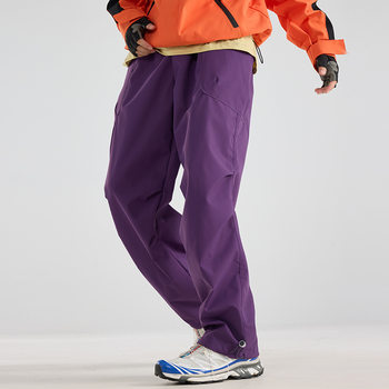 Detachable Liner Soft Shell Softshell Pants for Women Autumn and Winter Outdoor Three-In-One Windproof and Waterproof Men's Hiking Pants Paratrooper Pants