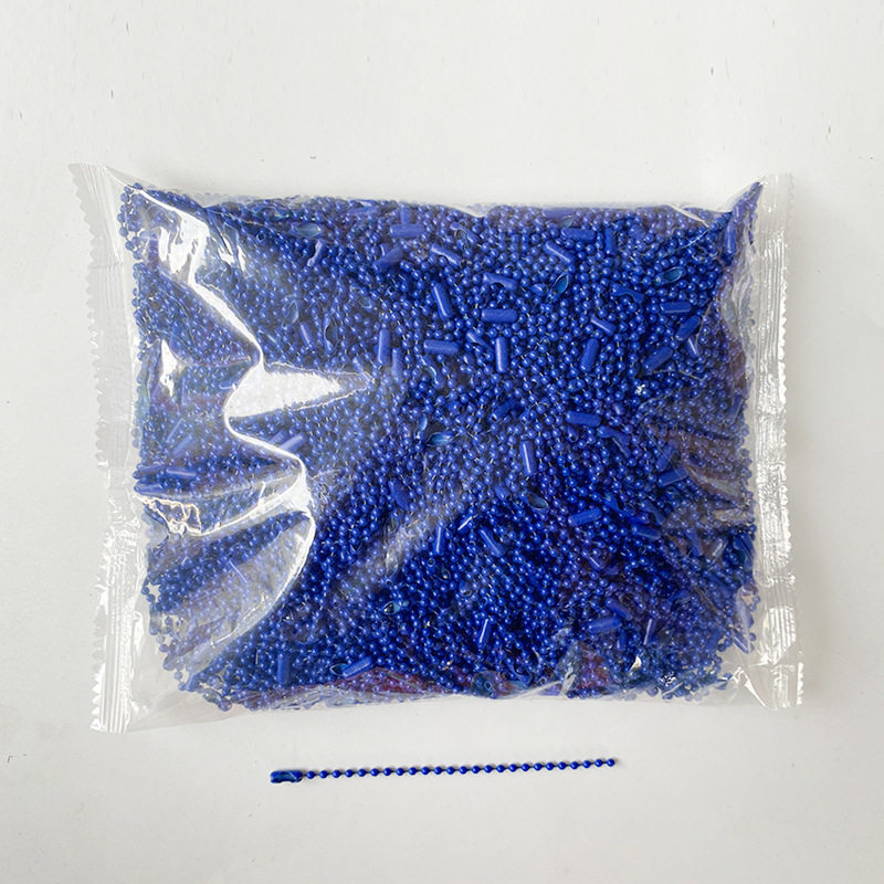 珠链现货批发彩色烤漆波珠链圆珠链diy饰品配件挂链链条吊牌链子