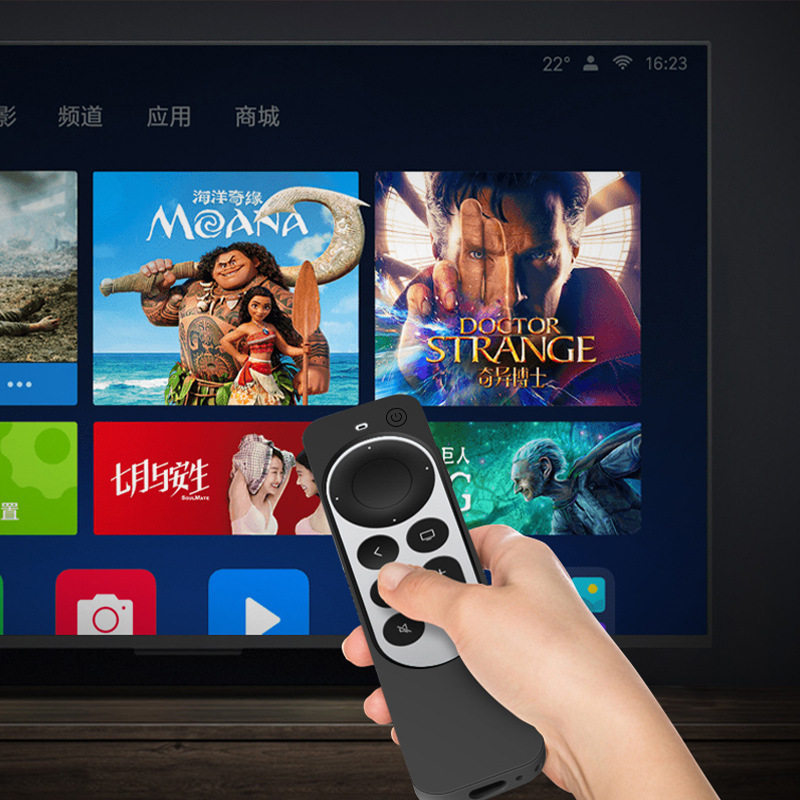 Suitable for Apple Apple Tv4K Remote Control Protective Cover All-Inclusive Appletv Remote Control Silicone Cover 2021 Model