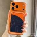 Limited blue and orange magnetic card holder
