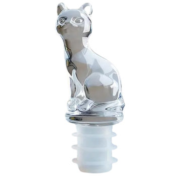 Crystal Cat Wine Stopper Universal Wine Red Wine Bottle Stopper Cute Animal Cat Stopper Household Silicone Preservation Stopper