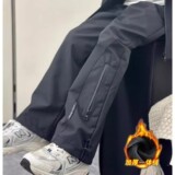 Осенне-зимние спортивные штаны для мальчиков, новый стиль, зимние быстросохнущие прямые брюки для больших детей, свободные повседневные брюки для мальчиков