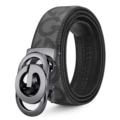 2107p803 gun buckle black belt (can be cut)