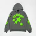 Beluga/dark gray green star