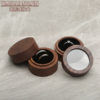 Round Girls' Window Earrings, Ring Jewelry Box Storage and Organization, Black Walnut Cross-Border Solid Wood Box, Lover's Gift