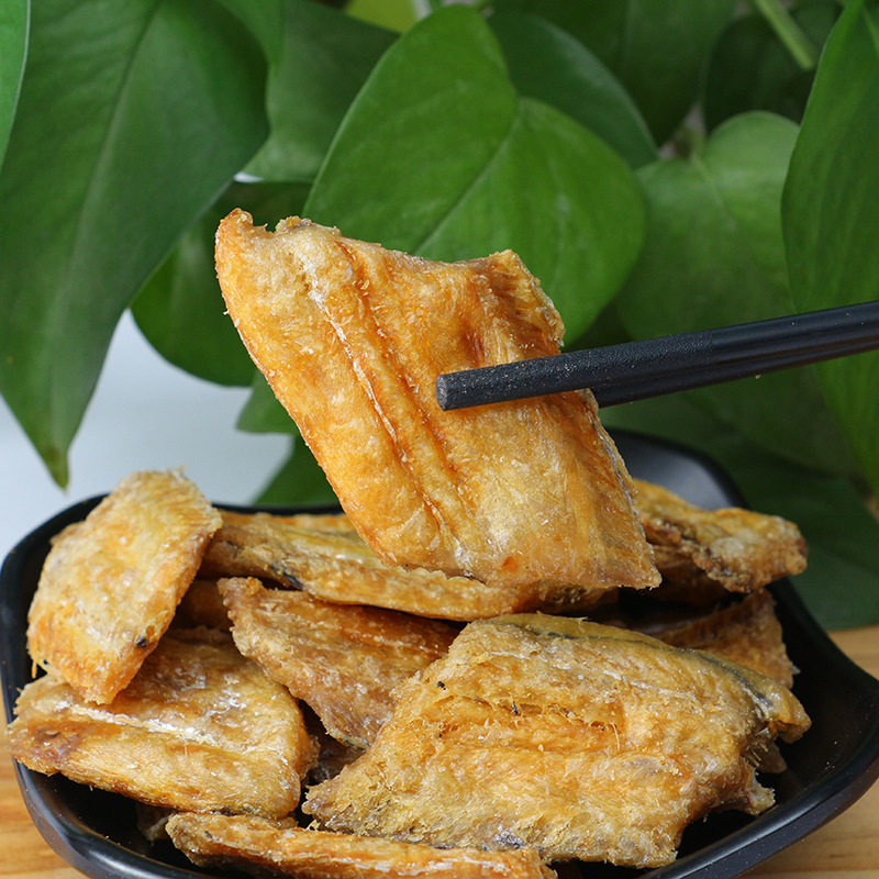 Hairtail crisp crispy hairtail crisp bagged instant specialty dried fish appetizing seafood snack in stock