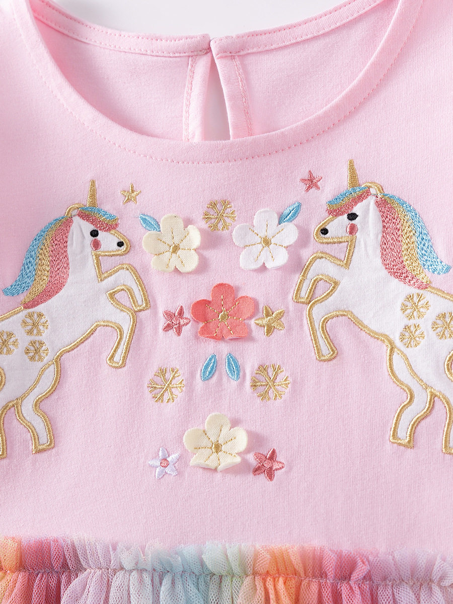 New Autumn Girls' Dress, Tulle Kids' Skirt, Cute Cotton Skirt