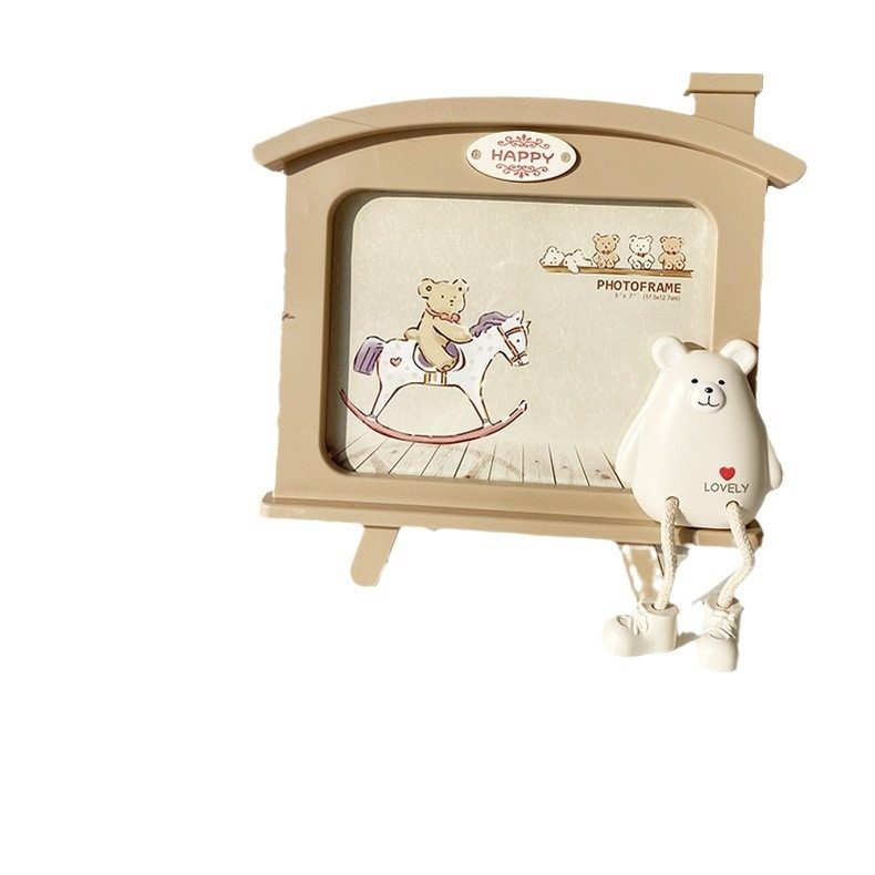 Nordic Creative Cartoon Cute Mouse 7-inch Photo Frame Simple Desktop Decoration Children's Student Photo Frame Set Table Wholesale