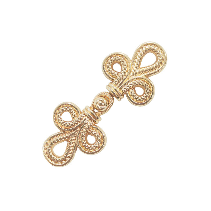 Plate Buckle Chinese Cheongsam Metal Plate Buckle New High-End Pearl Button Retro Handmade Button Mother-In-Law Buckle Clothing